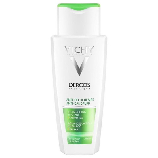 VICHY DERCOS Shampooing Antipelliculaire Cheveux Secs 200ml