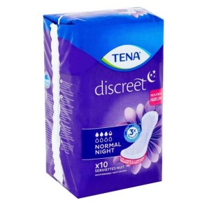TENA Discreet Normal Night 10 serviettes nuit