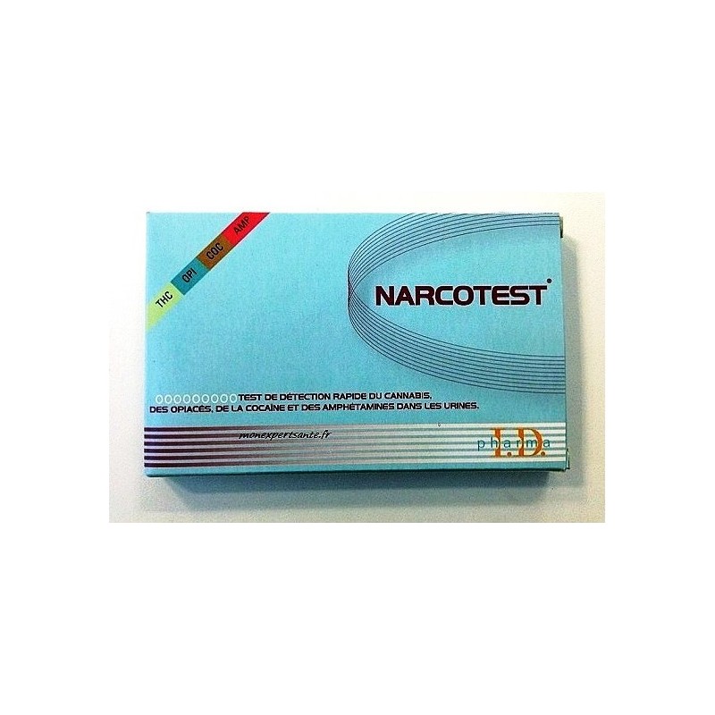 Narcotest test de détection cocaïne, amphétamines, opiacés, cannabis