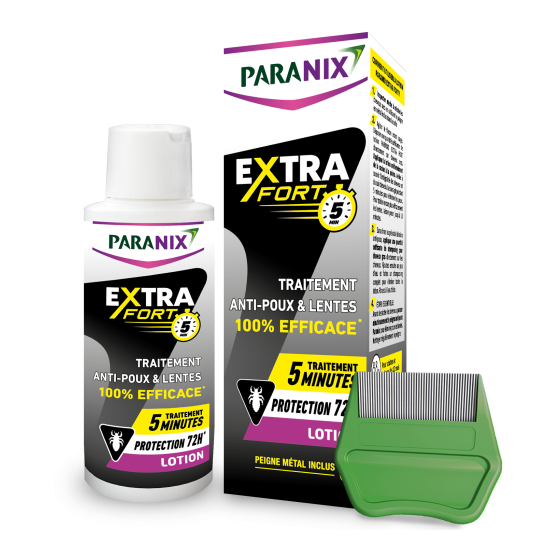 PARANIX Extra Fort 5 minutes lotion anti poux + peigne 100ml